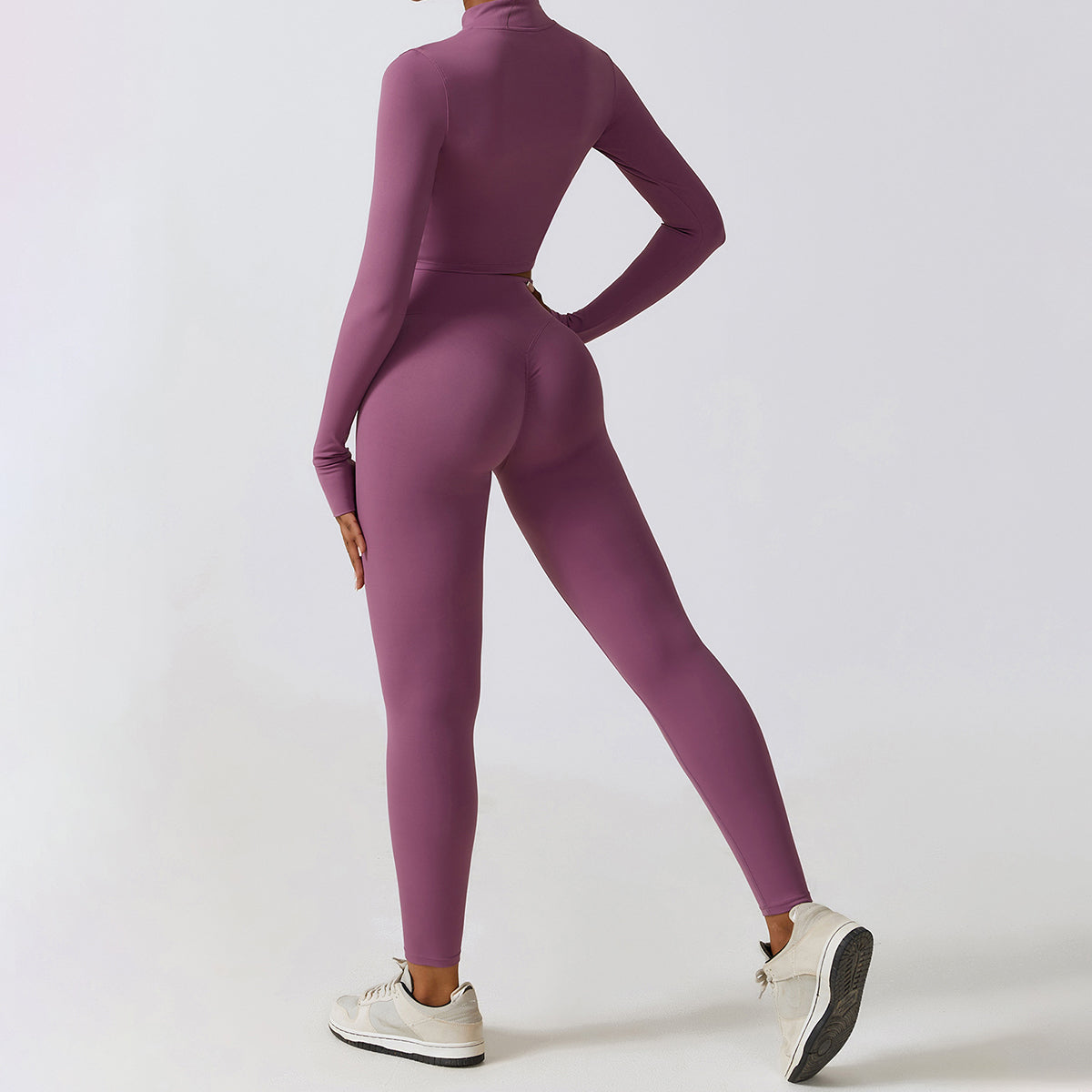 8047 Women Zippered Long Sleeve Yoga Coat Slim Fit Quick-drying Fitness Running Sports Top 8047 Women Zippered Long Sleeve Yoga Coat Slim Fit Quick-drying Fitness Running Sports Top